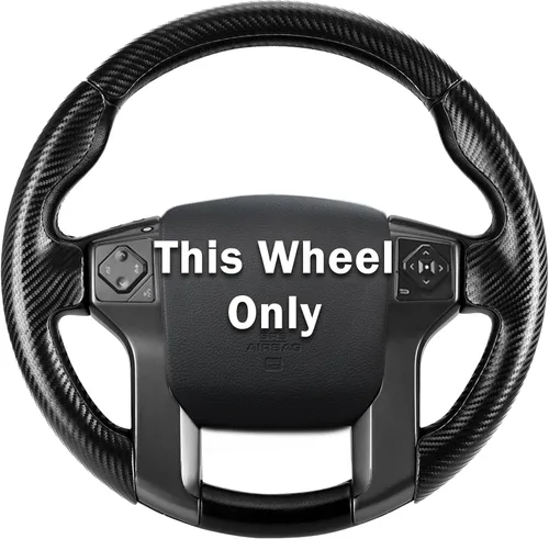 Funda para volante de Toyota, funda de volante para Tacoma (2012-2023) 4Runner (2010-2024) Tundra (2014-2021) Sequoia (2014-2022) Accesorios (negro