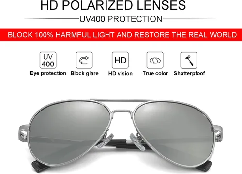 Miniatura 47 de Gafas de sol polarizadas de aviador pequeñas para niñas y niños de 4 a 16 años