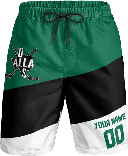 Miniatura 7 de Custom Hockey Men's Shorts Gifts for Men Casual City Youth Fans Sport Beach Shorts Add Name & Number Quick Dry