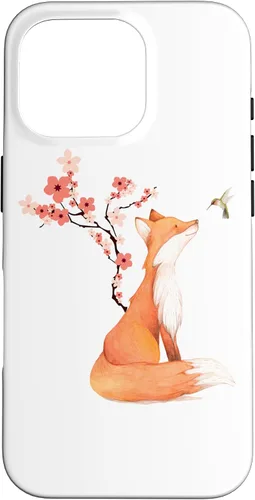 Miniatura 20 de The Cute Fox and Hummingbird Cherry Blossom Flower Present Case for iPhone 17
