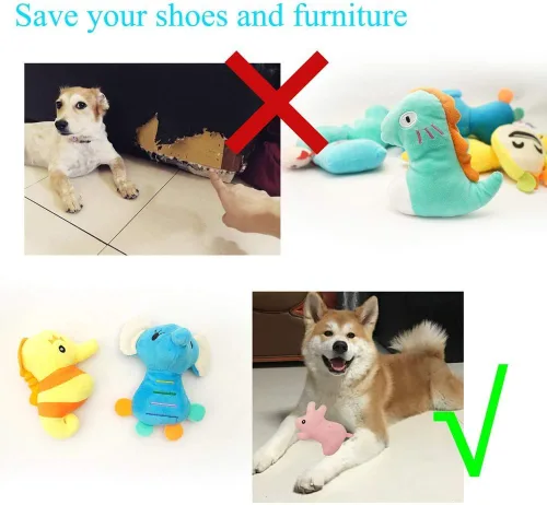 Miniatura 4 de HDMOTU Paquete de 26 juguetes chirriantes suaves para perros pequeños y medianos, juguetes chirriantes favoritos lindos y cómodos para cachorros