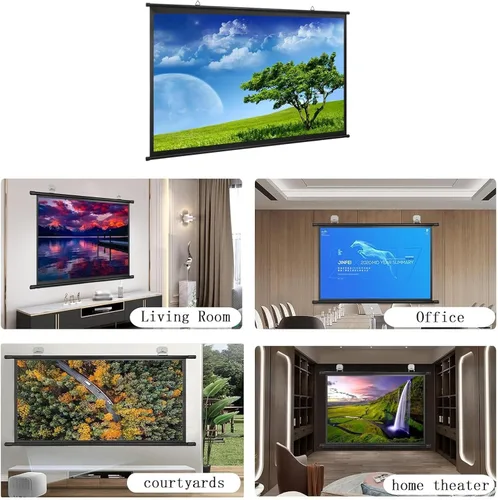 Miniatura 6 de Pantalla de proyector desplegable de 30 pulgadas, 40 pulgadas, 50 pulgadas, 60 pulgadas, 72 pulgadas, superficie de proyector portátil ligera