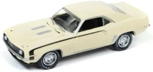 1969 Chevy Camaro SS Butternut Yellow 50 Aniversario Edición Limitada a 3220pc Worldwide Muscle Cars USA 1/64 Modelo de auto fundido a troquel por