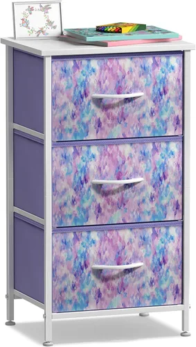 Miniatura 28 de Sorbus Cómoda de tela para dormitorio de niños, cómoda de 5 cajones, torre de almacenamiento alta, organizador de ropa, para armario, sala