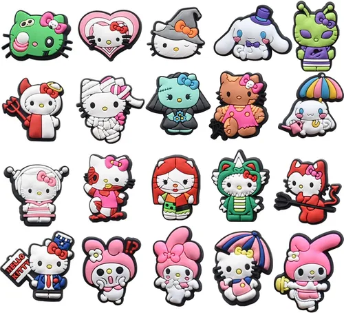 Dijes de dibujos animados de PVC para zapatos, accesorios para decoración de zapatos, dijes para fiesta, regalos de cumpleaños, zuecos, para