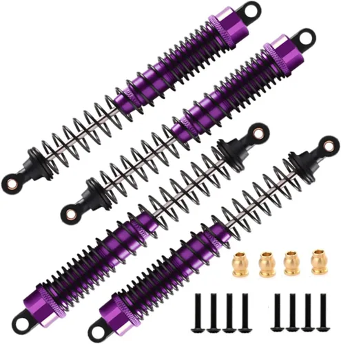 Miniatura 8 de Amortiguador de aleación de 5.118 in ajustable para coche RC 1/10, camión sobre orugas, HPI HSP Losi, axial, Tamiya Redcat, pieza de actualización