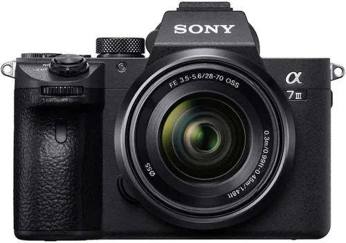 Miniatura 2 de Sony Alpha a7 III - Cámara digital sin espejo con lente FE de 1.102-2.756 in, paquete con bolsa de hombro, tarjeta SD de 64 GB, batería extra