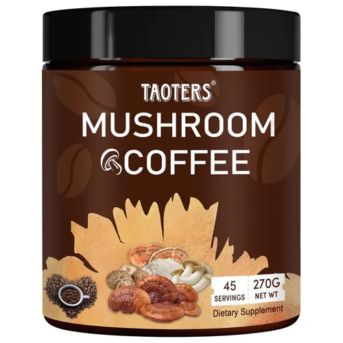 Miniatura 8 de Café de Hongos Enfoque Mejorado, Inmunidad Aumentada, Energía Mejorada 6 Hongos Adaptogénicos: Cordyceps, Reishi, Trompeta del Rey, Shiitake