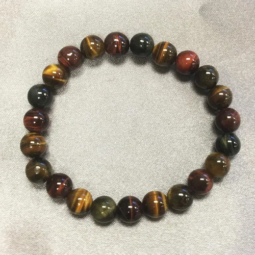 Miniatura 373 de Gem Avenue Handmade Round Bead Stretch Bracelet Unisex Natural Stone Beaded Jewelry for Men & Women, Elastic Wristband for Daily Wear