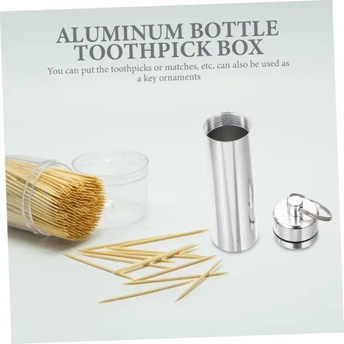 Miniatura 2 de Hemoton Llavero de metal 3pcs Caja de almacenamiento de metal Maleta Viaje Contenedor de metal de aluminio