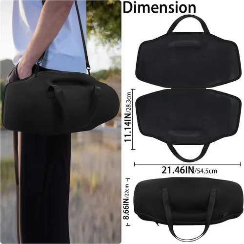 Miniatura 7 de co2CREA Funda de viaje rígida de repuesto para altavoz Bluetooth portátil impermeable JBL Boombox 4 (funda negra)