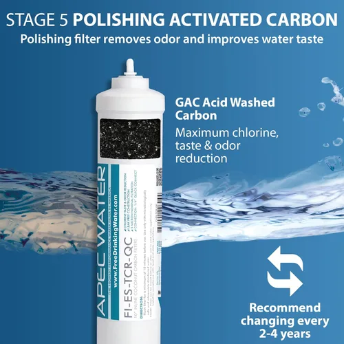 Miniatura 6 de APEC Water Systems FILTER-MAX-ES75 75 GPD Juego de filtros de repuesto completo de alta capacidad para Essence Series Sistema de filtro de agua