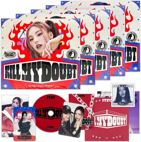 ITZY - [KILL MY DOUBT] (DIGIPACK Ver. - Al azar) - Libro de fotos + tarjeta de fotos de unidad + libro de letras + mini póster plegable + calcomanía