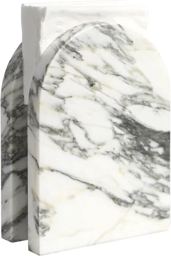 Servilletero moderno de mármol para mesa, servilletero de piedra de encimera para cocina, mesa de comedor, baño, lujoso soporte para toallas de