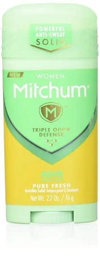 Mitchum Desodorante antitranspirante de control avanzado para mujeres, invisible, sólido, puro, fresco, 2.70 onzas (paquete de 2)
