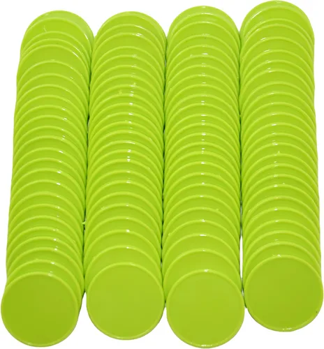 Miniatura 2 de Smartdealspro juego de 100 fichas de aprendizaje de plástico opaco, de 1 pulgada, para juegos de fichas, minipóquer, con caja de almacenamiento