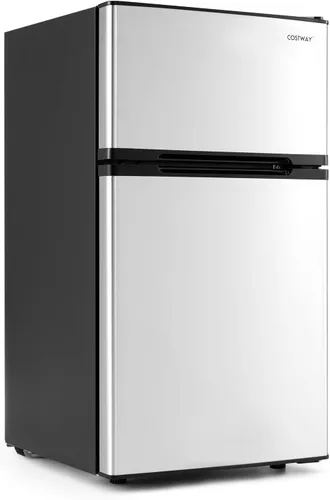Miniatura 11 de COSTWAY 1.7 Cu.Ft Mini Fridge, Compact Refrigerator w/Chiller Compartment, Adjustable Thermostat, Reversible Single Door & Low Noise, Small