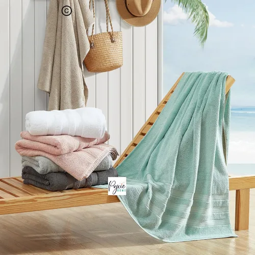 Miniatura 7 de Tamaño grande - Toalla de baño extra grande - Toalla de baño ultra extragrande - 100% algodón - COLOR GRIS