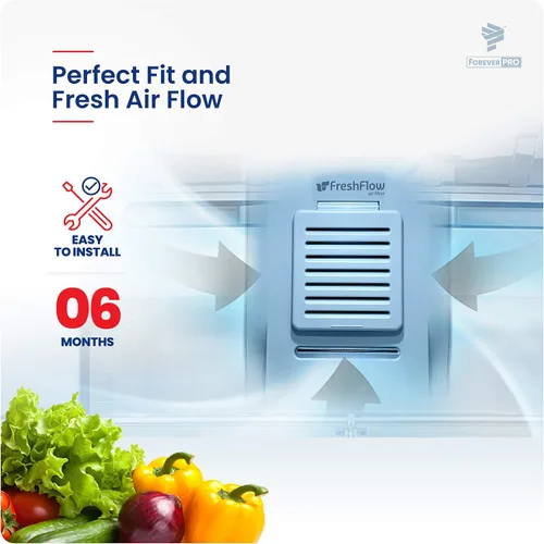 Miniatura 7 de ForeverPRO W10311524 Conjunto de filtro de aire con temporizador recordatorio para refrigerador Whirlpool 2319308 AIR1 W10315189 W10335147