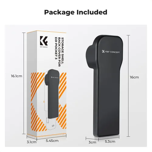 Miniatura 7 de K&F CONCEPT Funda protectora de cardán compatible con DJI Osmo Pocket 3 Creator Combo, funda rígida portátil con forro suave, accesorios de bolsillo