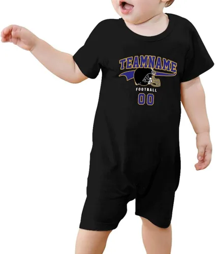 Miniatura 42 de Traje de fútbol personalizado para bebé, hace que tu bebé nombre y número de ropa de fútbol regalos