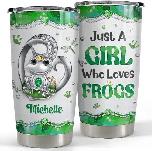 Miniatura 8 de SANDJEST Vaso personalizado de gato negro con texto en inglés «Just A Girls Who Loves Cat», vasos de 20 onzas y 30 onzas con tapa, regalo