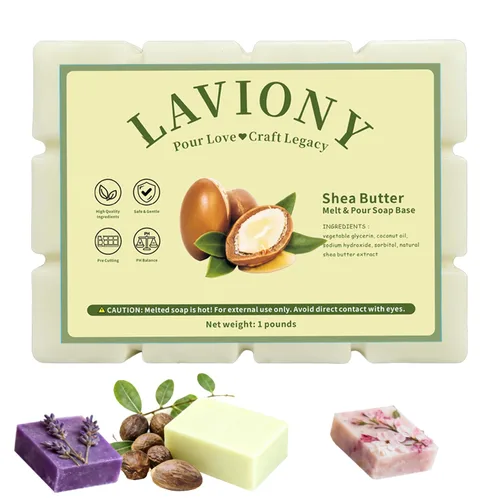 Miniatura 13 de Base de jabón de glicerina transparente - Base de jabón para derretir y verter hidratante para manualidades, precortada, 100% natural y suave