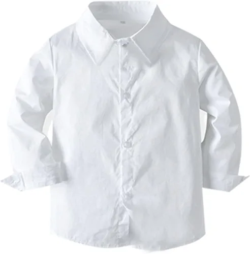 Miniatura 3 de Camisa a rayas para niños pequeños con corbata de moño + pantalones largos con tirantes