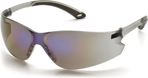 Miniatura 10 de Pyramex Itek - Gafas de seguridad con lentes ámbar, patillas ámbar Marco y lentes azul infinity
