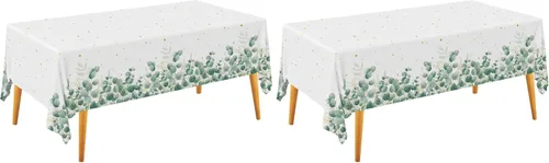 Miniatura 14 de Gatherfun Mantel desechable de cumpleaños, funda de mesa de plástico para fiesta de cumpleaños de niños, 54 x 108 pulgadas, 3