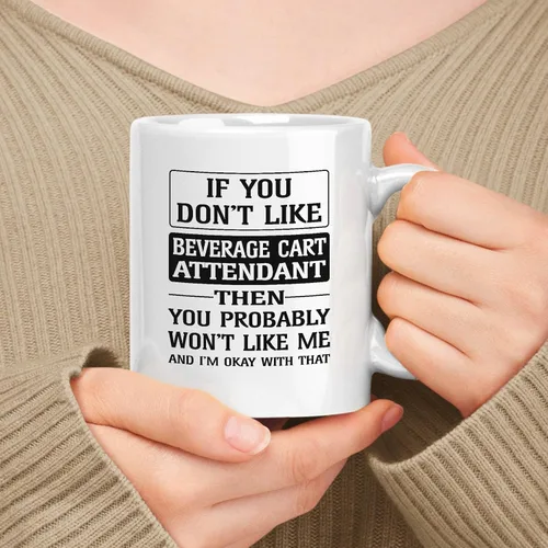 Miniatura 53 de Regalo de feliz cumpleaños para sandwichera. Taza de cerámica blanca de 11 onzas y 15 onzas con texto en inglés «If You Don't Like Me»