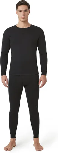 Miniatura 2 de LAPASA Conjunto de ropa interior térmica ultra pesada para hombre, capa base para clima frío extremo, forro polar, pantalones largos M63