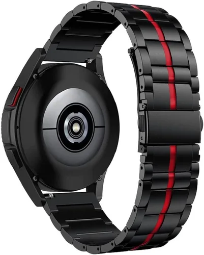 Miniatura 2 de Correa de repuesto compatible con Samsung Galaxy Watch 4 Classic de 1.81 pulgadas y 1.65 pulgadas, proceso de esmalte de 0.78 pulgadas, acero