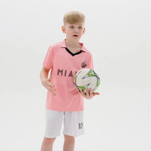 Miniatura 71 de Cnins Camisetas de entrenamiento de fútbol para niños de 2 a 14 años, trajes de práctica para niños y niñas con colores del equipo nacional
