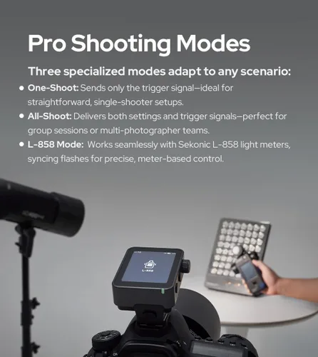 Miniatura 5 de Godox X3 Pro C X3PRO C TTL Disparador de flash inalámbrico para Canon (actualización X3-C), transmisor de pantalla táctil inalámbrico de 2.4G