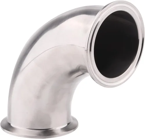 Miniatura 13 de DERNORD Paquete de 2 tubos de 1 "OD codo de 90 grados de montaje de tubería sanitaria SS304 Tri Clamp 1.5 pulgadas