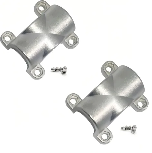 Grado marino 316 acero inoxidable montaje en tubo pasamanos Abrazadera de tubo cruzado para tubo de 1 pulgada (2 juegos)
