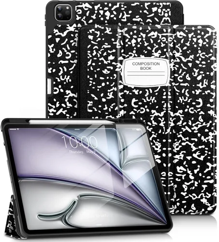 Miniatura 9 de DTTO Funda para iPad Air de 13 pulgadas M3/M2 2025/2024, iPad Pro de 12.9 pulgadas (6ª/5ª/4ª/3ª generación), funda suave con soporte triple delgado