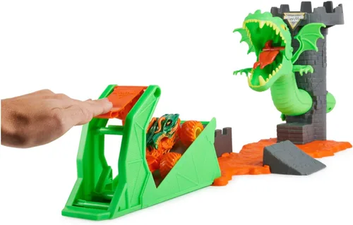 Miniatura 9 de Monster Jam, juego Dueling Dragon con camión monstruo Dragón exclusivo a escala 1:64, juguetes para niños de 3 años en adelante