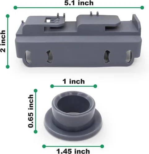 Miniatura 2 de WD28X27241 - Kit de soporte para lavavajillas y rodillo de repuesto para montaje de ruedas inferiores de lavavajillas GE WD12X10439 WD12X10438