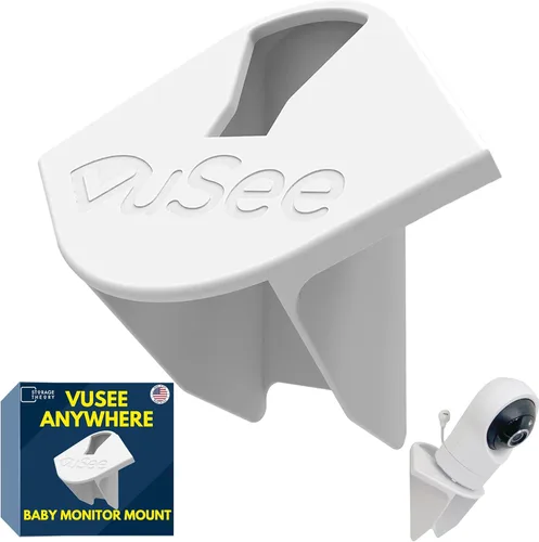 Anywhere - Soporte de pared para monitor de bebé, estante adhesivo sin taladrar para cámaras, compatible con la mayoría de marcas de monitores de