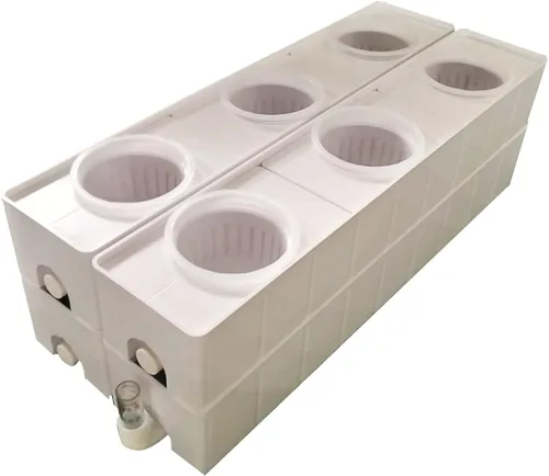 Kit de cultivo hidropónico de 6 plantas para plantar verduras, hierbas, bayas, cesta de plantas de 3.7 pulgadas (D)*3 (H) pulgadas sin bomba de agua