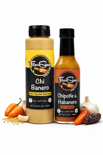 Miniatura 12 de Fresco Sauce - Paquete de 2 Salsa picante Bundel - Mezcla de pimienta asada al fuego - Jalapeño - Pimientos serranos - Jugo de limón - Ajo cítrico