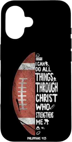 Miniatura 31 de iPhone 13 I can do all things through Christ Philippians 4:13 - Funda de fútbol