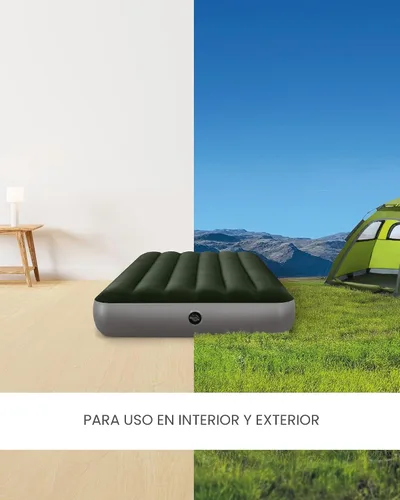 Miniatura 4 de Intex 64777E Dura-Beam Standard Prestige Colchón de aire: Fiber-Tech - Tamaño individual - Bomba de batería de mano - Altura de la cama de 10