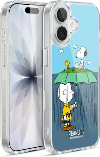 Miniatura 120 de Head Case Designs Funda de gel con licencia oficial de Peanuts Snoopy & Woodstock Halfs and Laughs [protección de grado militar] compatible