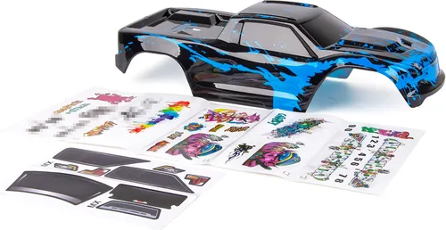 Miniatura 2 de Carrocería personalizada compatible con V2 Maxx WideMaxx 1/10 4X4 4WD cubierta de carcasa de camión (azul Moody)