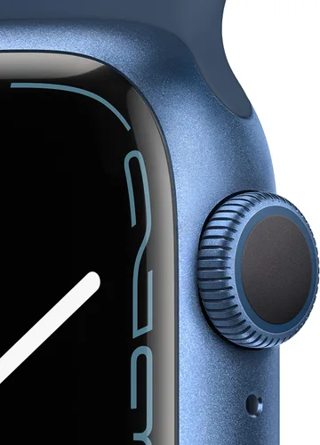 Miniatura 2 de Apple Watch - Serie 7 [GPS 41mm] Reloj inteligente con caja de aluminio azul con correa deportiva azul abismo. Rastreador de actividad física