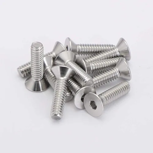 Miniatura 5 de Tornillos de cabeza plana M8 x 1.575 in, pernos avellanados, acero inoxidable 304, acabado brillante, DIN 7991, unidad de enchufe Allen, 10