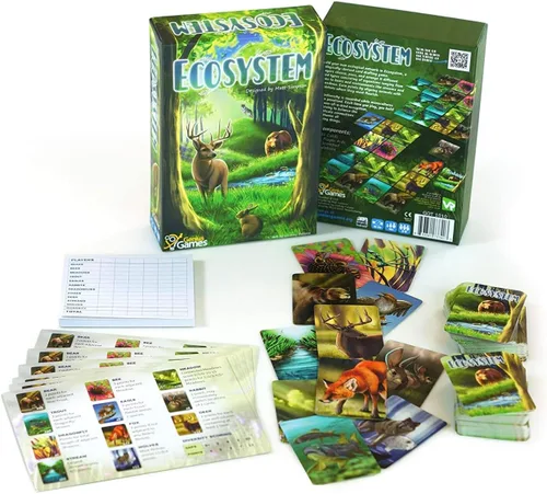 Miniatura 2 de Ecosistema - Un juego de cartas familiar sobre la construcción de hábitats ¡Aprende sobre animales, ecología y biodiversidad para niños, adultos